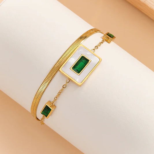 Lovely Verde Vista Chain Bracelet
