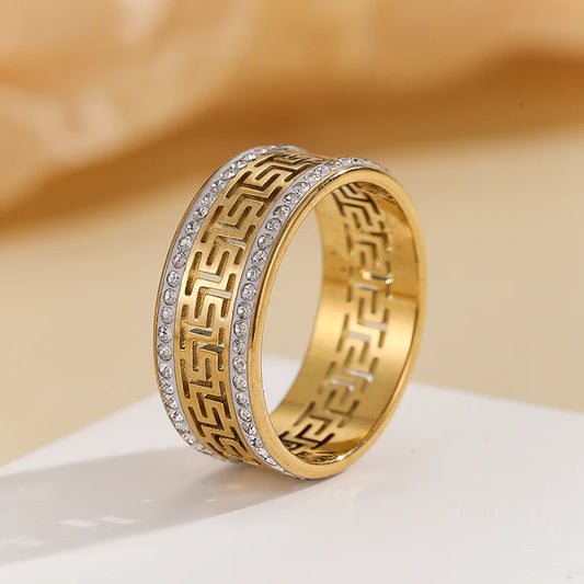 Athenian Glow Geomatric Ring