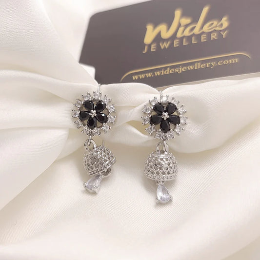 Oxidized silver tone jewelry-earrings