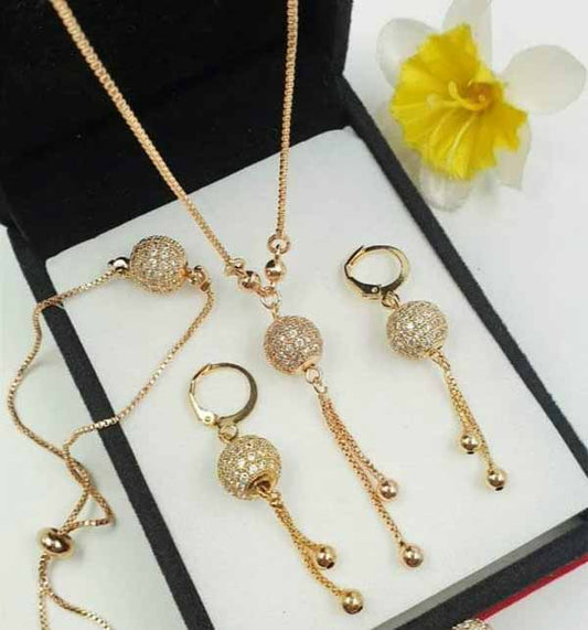 Zircon style ball chain lokit set